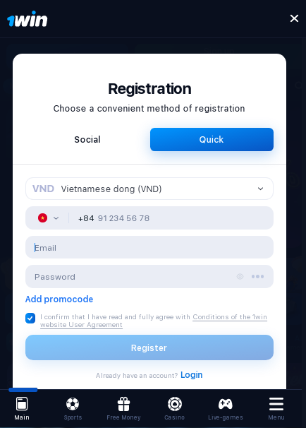 registration window